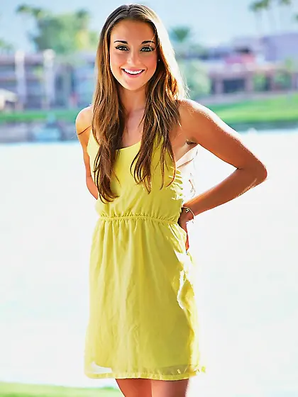 Small tits Mary dress and heels