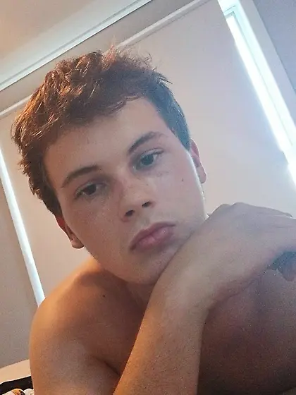 Teen boy exposes his true self