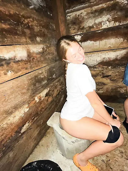 Toilet and pee girls