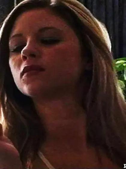 Glamorous porn star smokes