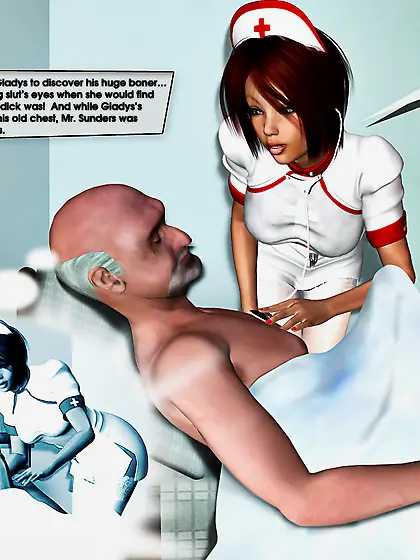 Checking patients heart hot