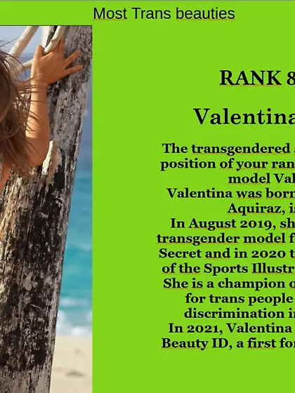 8th Supermodels category : Valentina SAMPAIO