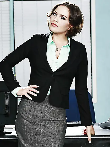 American brunette big tit secretary