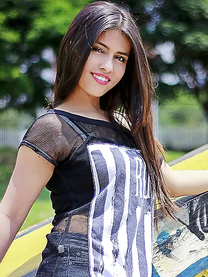 Petite latin big tits