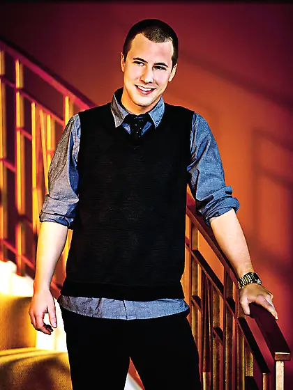 Classy honey lets a handsome lad lick her little tits before str