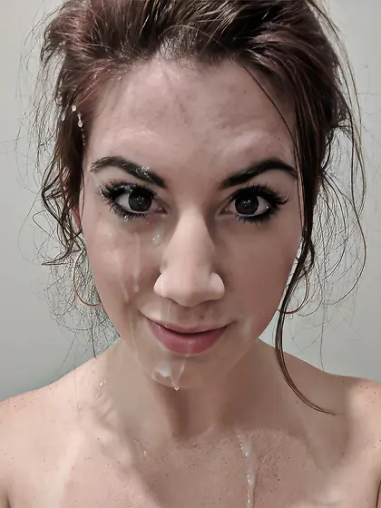 Amateur Facial Cumshot (AI Upscaled)