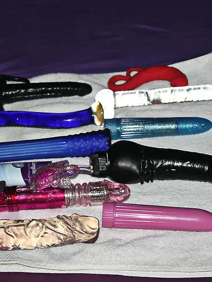 9 her toys and toys and toys