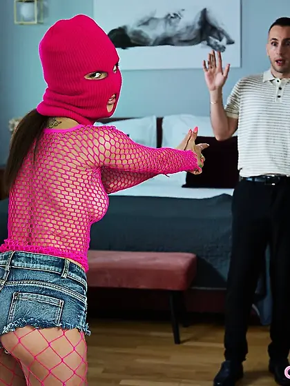 Pants down,  Stepdaddy! Stepdaughter finally seduces him.