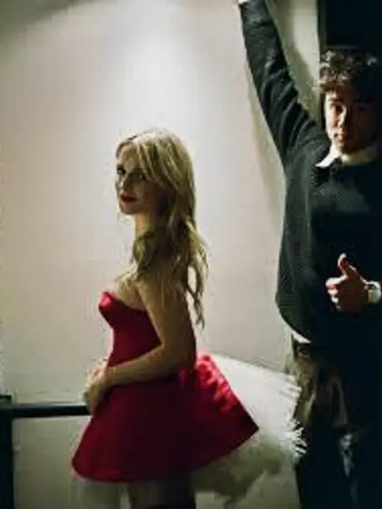 McKenna Grace in sexy red dress for Christmas