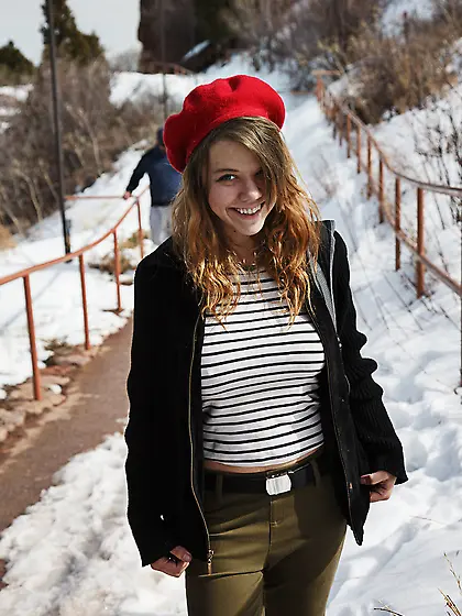 Sweet teen showing boobs