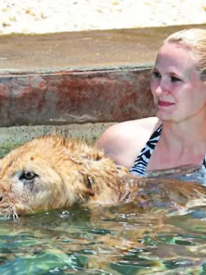 bear and girl
