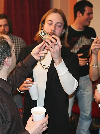 Francesca Fellucci takes her clothes off at a cocktail party and