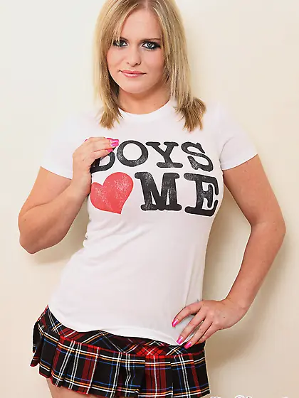 Foxy chick strips white