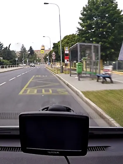 Lewd taxi-driver seduces small-titted