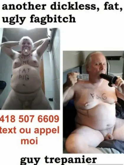 Tiny dick faggot Guy Trepanier