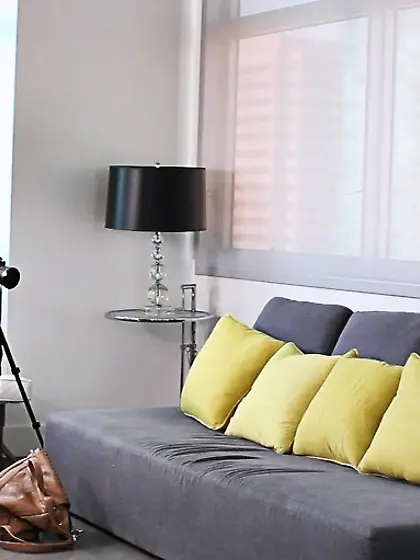 Long legged darling blows