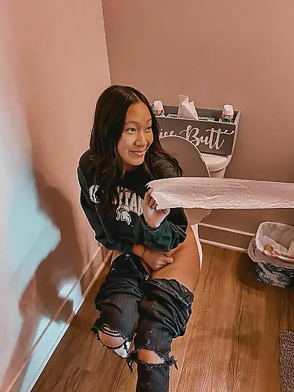 Toilet and pee girls