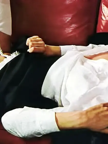 Big titted vintage cutie