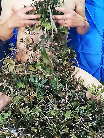 柊の葉の棘に感じている