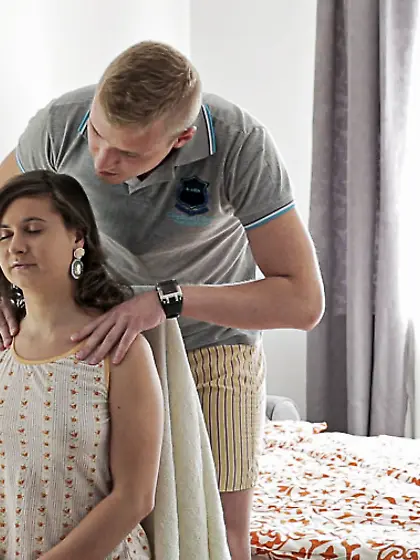 Man is licking the delicious cunt of Maria Ivanova and heavily f