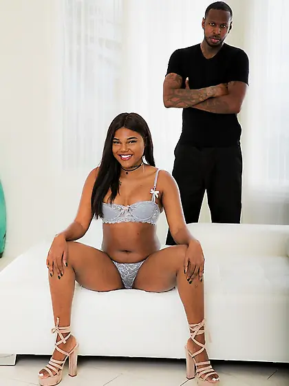 Comely Ebony babe polishes BBC before taking it deep into her sn