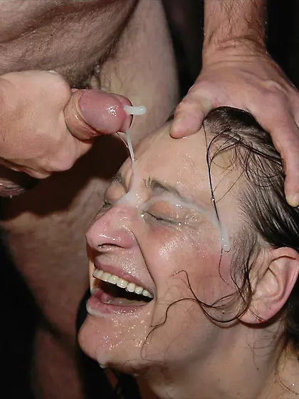 Vintage Facial cumshot On Dirty Slut
