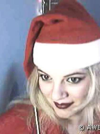 Busty babe santa suite