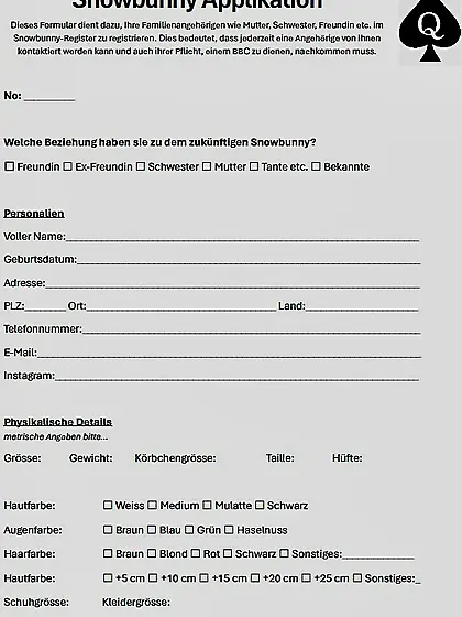 Welche Frau sollte ins Register aufgenommen werden