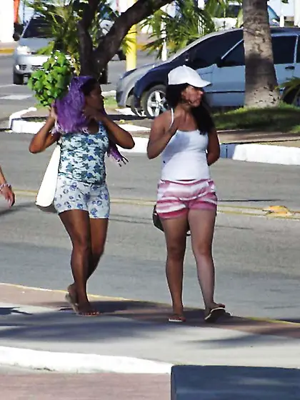 Walking in the street