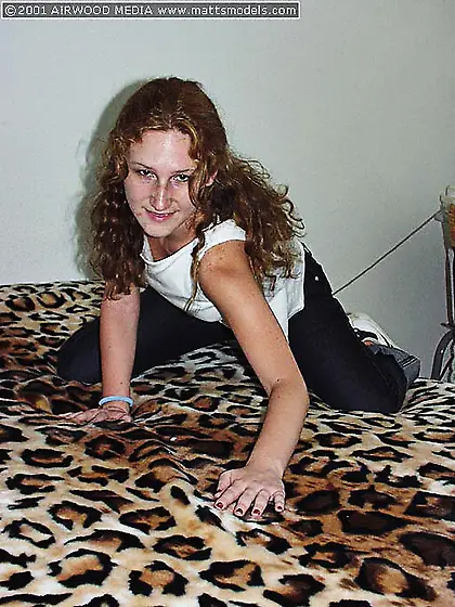 Amateur filly Gen Padova shows off her puffy nipples and meaty p