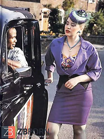 Classic Retro - BIG BLACK COCK - Blue Pantyhose - Taxi