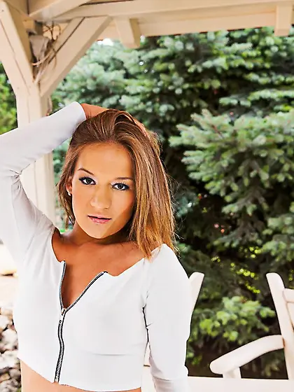 Two men are fucking the clefts of horny Adele Booty from both si