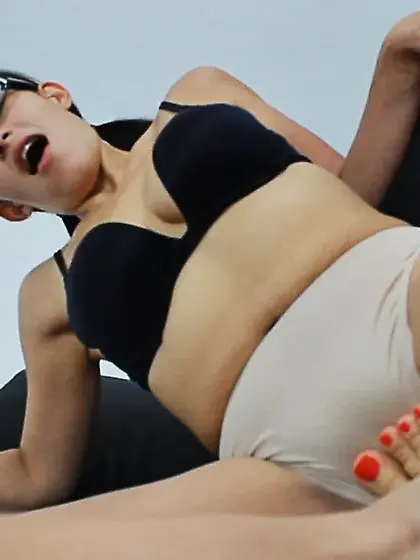 Catholic Friend got a Pussy Footjob