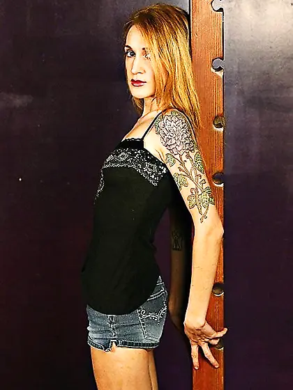 Stunning blonde spanked wrapped