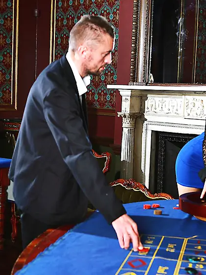 Sexy ladies Tamara Grace and Jasmine Jae enjoy in sucking dicks