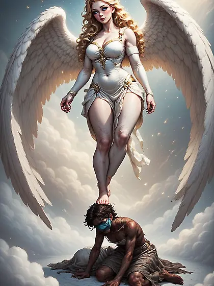 Angel Steps On A Niggers Head