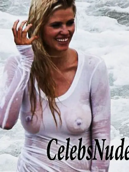 Lara Stone Wet See Through at a Photo Shoot!