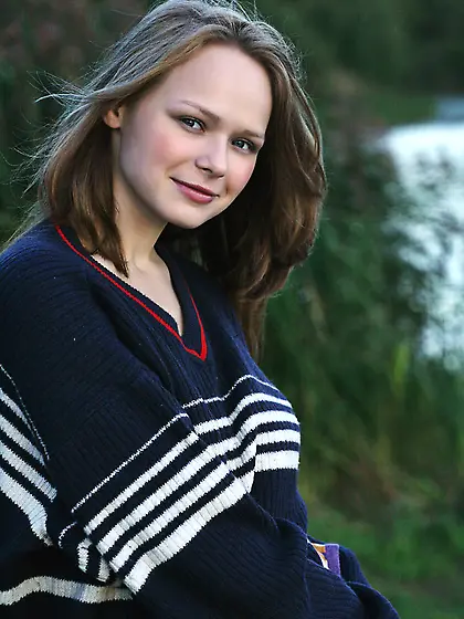 Young russian teen shows