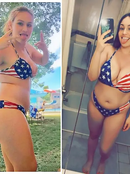 Flag Bikini, then and now