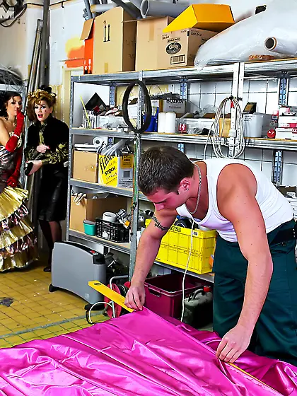 Flashy dress chicks join