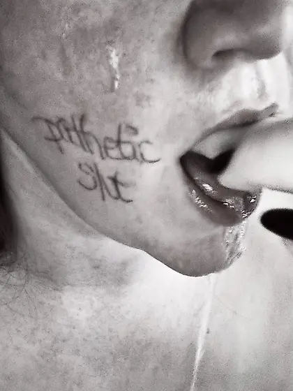 Obedient,  pathetic spilt slut