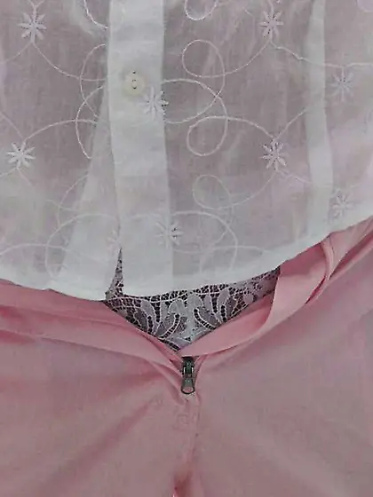 White and kinky undergarments