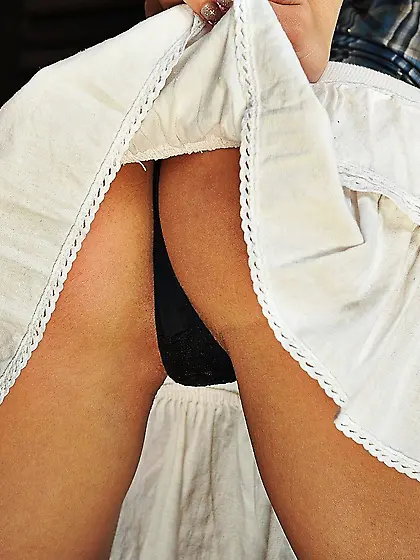 White-haired cowgirl Brandy Smile does striptease and masturbate