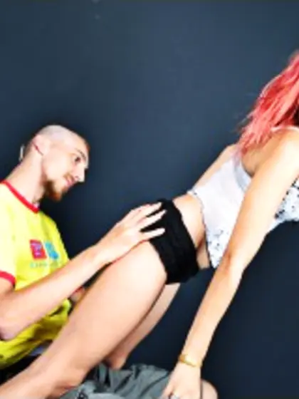 Brunette Lora and Redhead Denis Anal Sex.