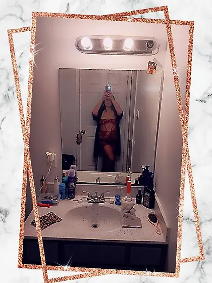 Sexy milf in red lingerie