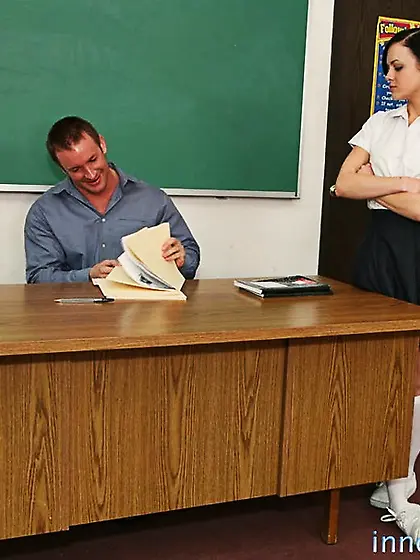 Short tempered school girl