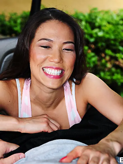 This Asian hottie really loves to give him a handjob and she doe