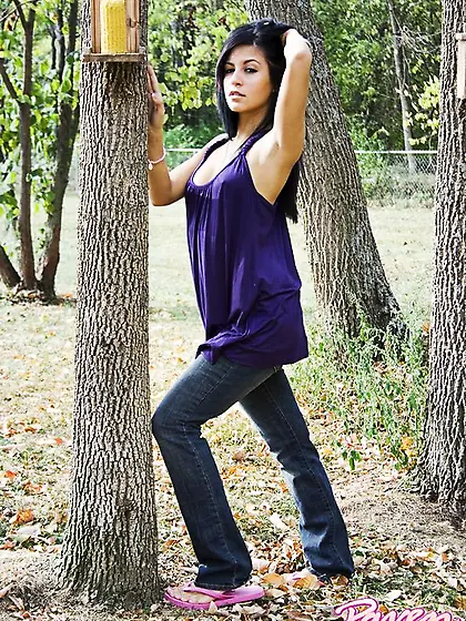 Flirtatious honey Raven Riley with jet black hair gives seductiv