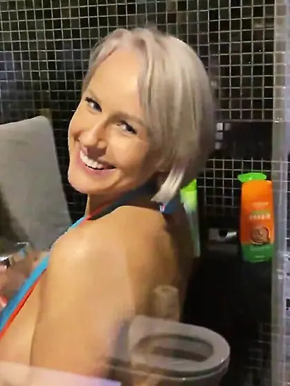 Two busty amateurs suck cock and pounded...