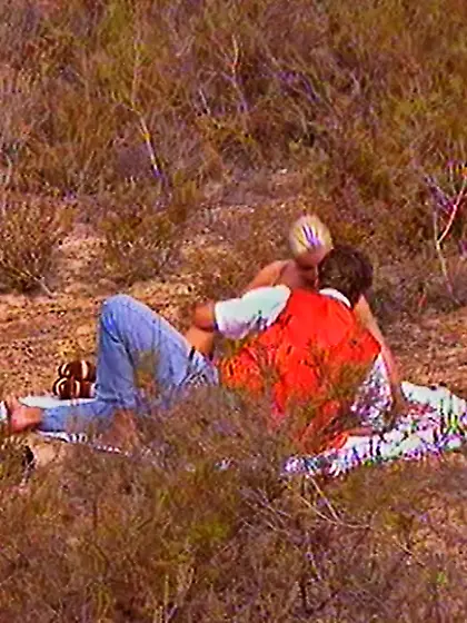 Blonde slut drilled by three hard dicks